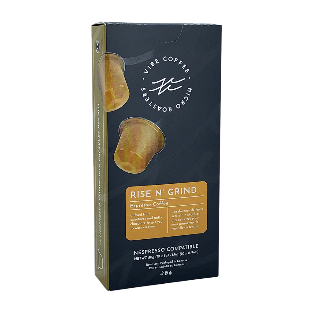 Vibe Coffee Nespresso Capsules Rise N' Grind (Box of 10)